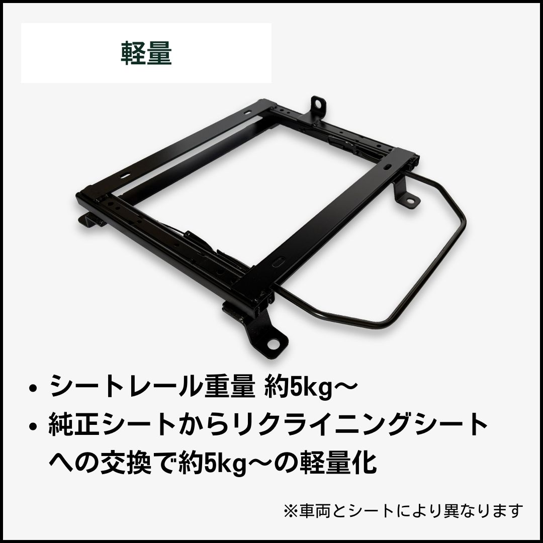 レビン,トレノ AE85,AE86【ブリッド セミバケ】シートレール - 画像 (4)